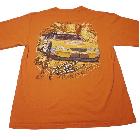 Vintage Tony Stewart 2003 Mens Size Large T-Shirt NASCAR Home Depot Double Sided - Picture 3 of 7
